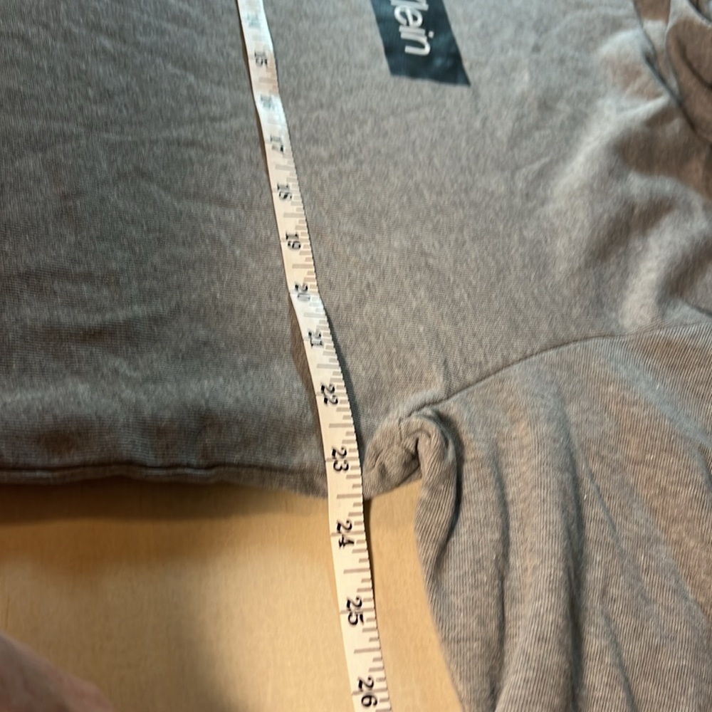 Calvin Klein Light Gray Pullover Lightweight Hoodie Sz XL - Picture 4 of 6
